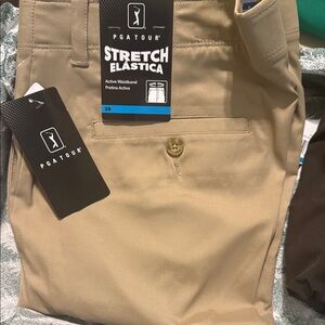PGA Tour Men's Khaki Stretch shorts